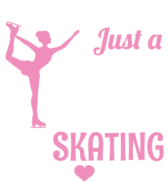 Just A Who Loves Ice Skating Figure Skate Skater Gift Cute Gift T-Shirt