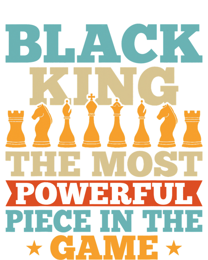 Black King The Most Powerful Piece In The Game Ladies PosiCharge Competitor Racerback Tank