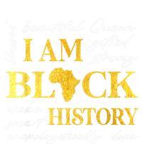 I Am Black History Month African American For Womens Toddler Zip Fleece Hoodie