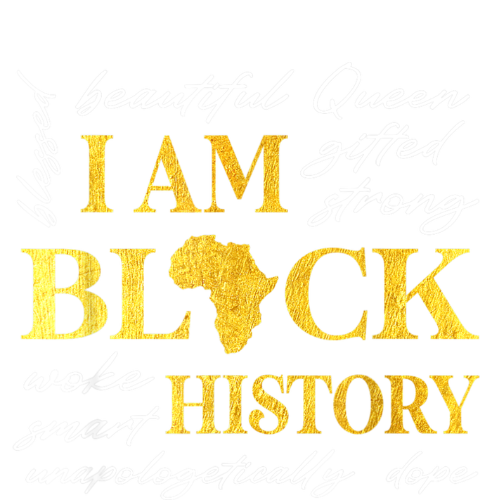 I Am Black History Month African American For Womens Toddler Zip Fleece Hoodie