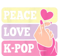 Cute Peace Love KPop Music Lover Korean Pastel Pink K Pop Baby Long Sleeve Bodysuit