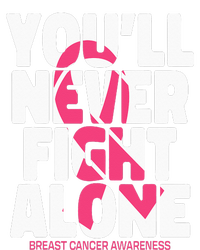 Breast Cancer Nobody Fights Alone Breast Cancer Awareness Ladies PosiCharge Competitor Racerback Tank