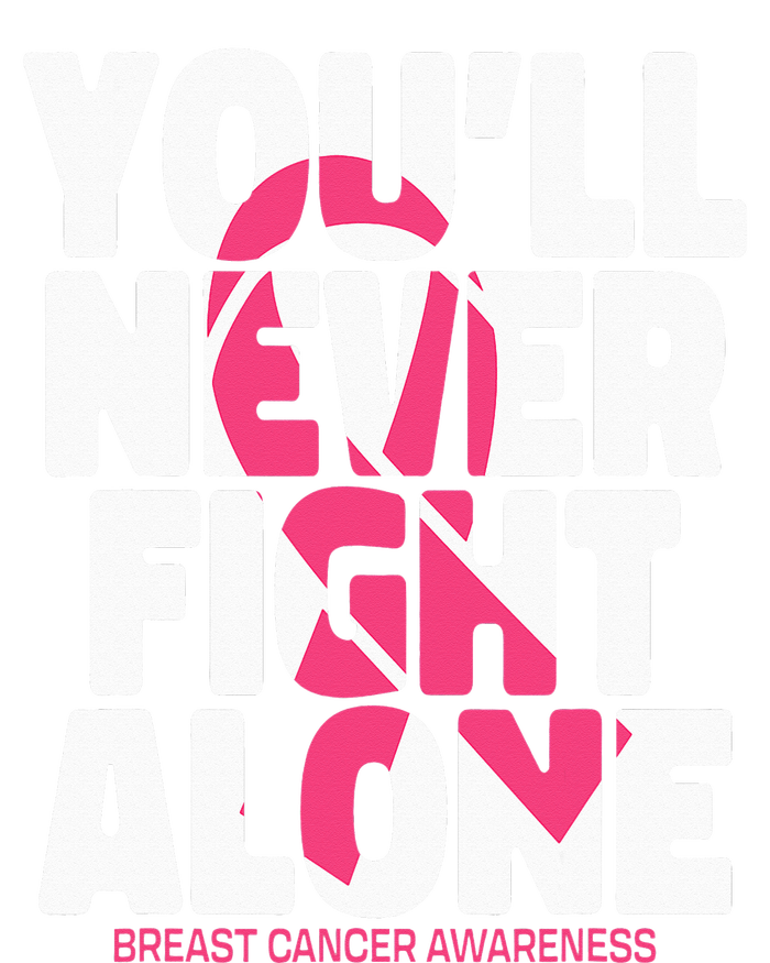 Breast Cancer Nobody Fights Alone Breast Cancer Awareness Ladies PosiCharge Competitor Racerback Tank