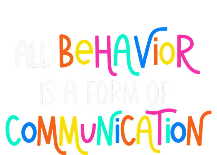 All Behavior Is A Form Of Communication SPED Teacher Autism Valucap Bio-Washed Visor