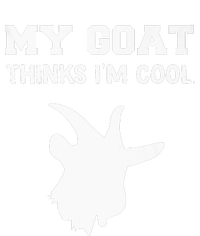 funny My goat Thinks I'm Cool Baby Long Sleeve Bodysuit