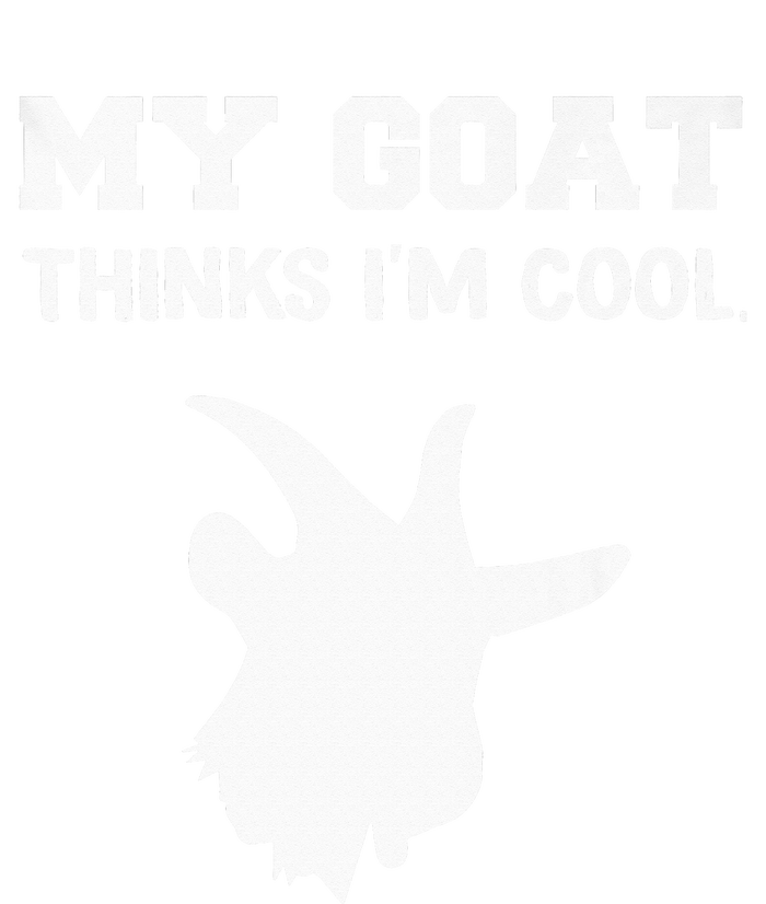 funny My goat Thinks I'm Cool Baby Long Sleeve Bodysuit