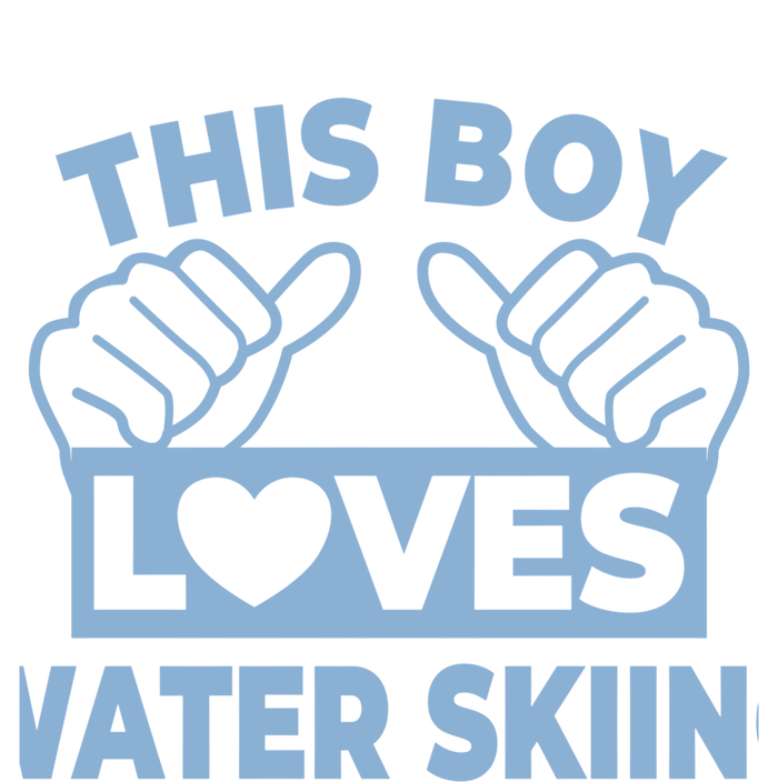 This Loves Water Skiing Water Skiing Water Skier Funny Gift V-Neck T-Shirt