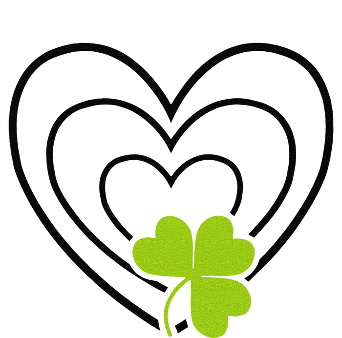 Saint Patrick's Day Green Heart Lucky Charm Paddy's Day Cute Cooling Performance Crew T-Shirt