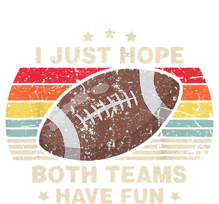 I Just Hope Both Teams Have Fun Funny Football Ceramic Star Ornament