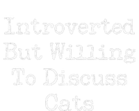 Introverted But Willing To Discuss Cats Funny Introvert Yupoong Adult 5-Panel Trucker Hat