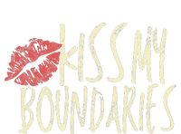 Kissing My Boundaries Red Lips White Quote Kids Tie-Dye T-Shirt