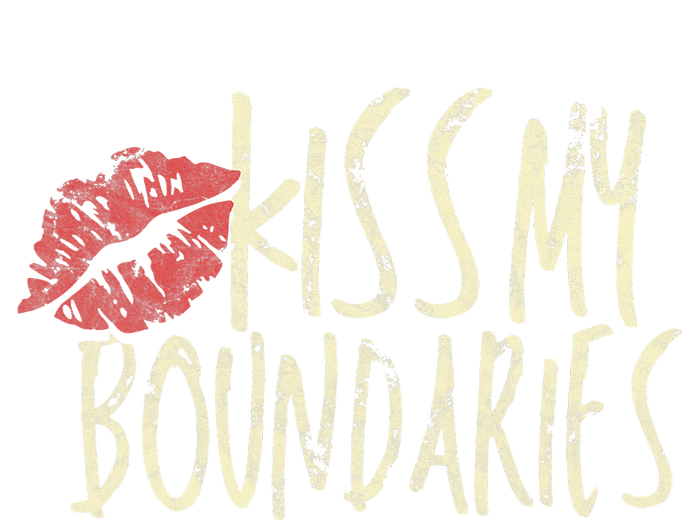 Kissing My Boundaries Red Lips White Quote Kids Tie-Dye T-Shirt