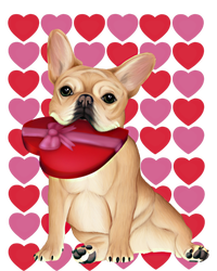 Valentine's French Bulldog With Heart Box Of Chocolates Cool Gift T-Shirt