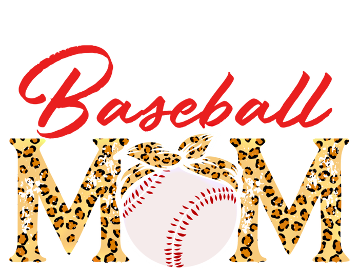 Baseball Mom Leopard Bandana Funny Softball Mom Mother's Day Gift T-Shirt