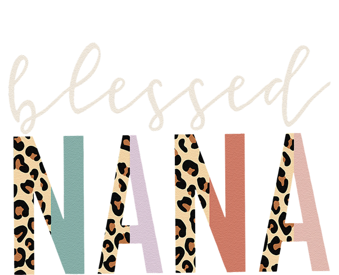 Blessed Nana Cute Leopard Print Cooling Performance Crew T-Shirt