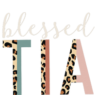 Blessed Tia Aunt Cute Leopard Print T-Shirt