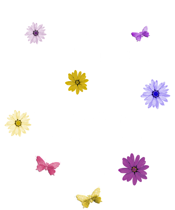 Daisy Flower Butterfly I Can Do All Things Through Christ Gift T-Shirt