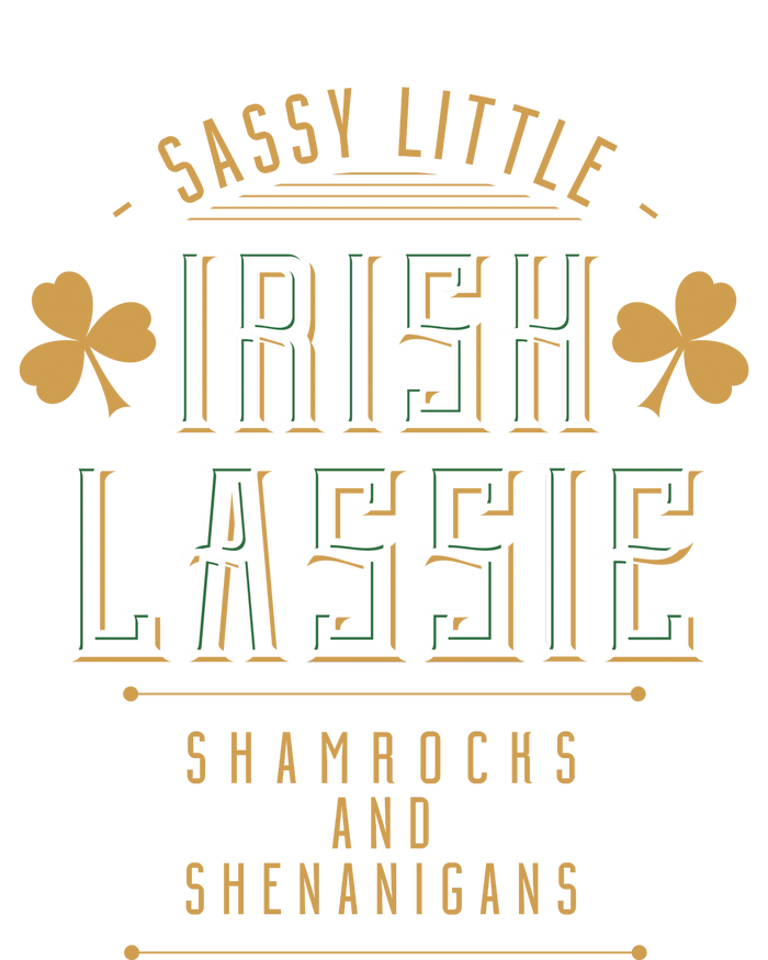 Sassy Irish Lassy Funny St Patricks Day 7-Panel Snapback Hat