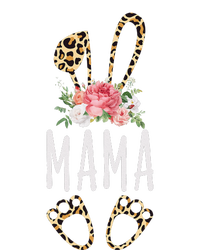 Floral Leopard Mama Bunny Gift Happy Easter Mother's Day Flexfit Unipanel Trucker Cap