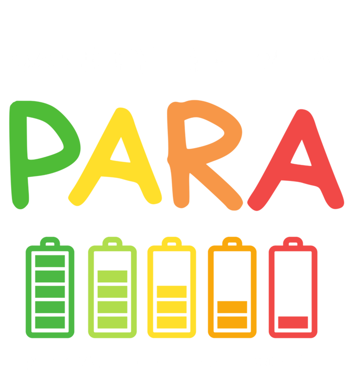 Funny Battery Life Of A Para Professional Teacher School Cool Gift T-Shirt