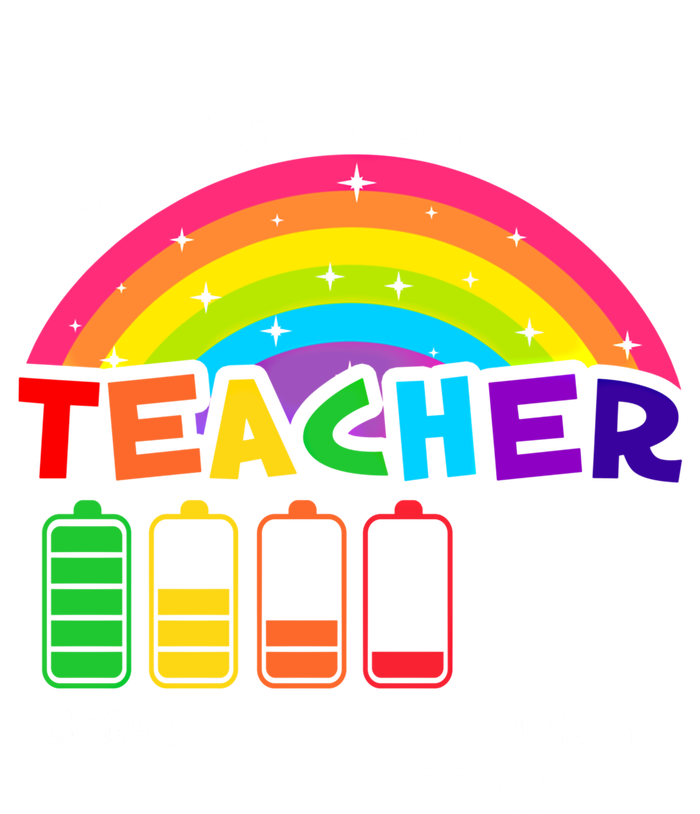 Funny Battery Life Of A Teacher Appreciati To School Funny Gift Long Sleeve Shirt