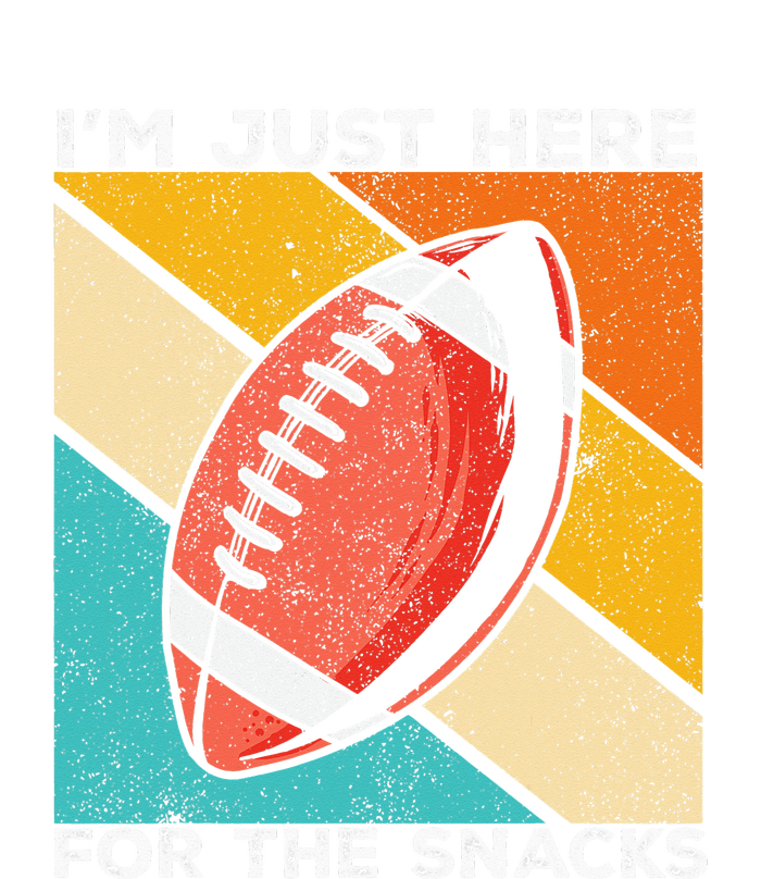 I'm Just Here For The Snacks Funny American Football Sport Pom Pom 12in Knit Beanie