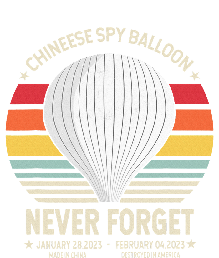 Never Forget Chinese Spy Balloon Retro vintage Memorial Women's T-Shirt