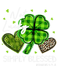 Not Lucky Simply Blessed Christian St Patricks Day Metallic Star Ornament