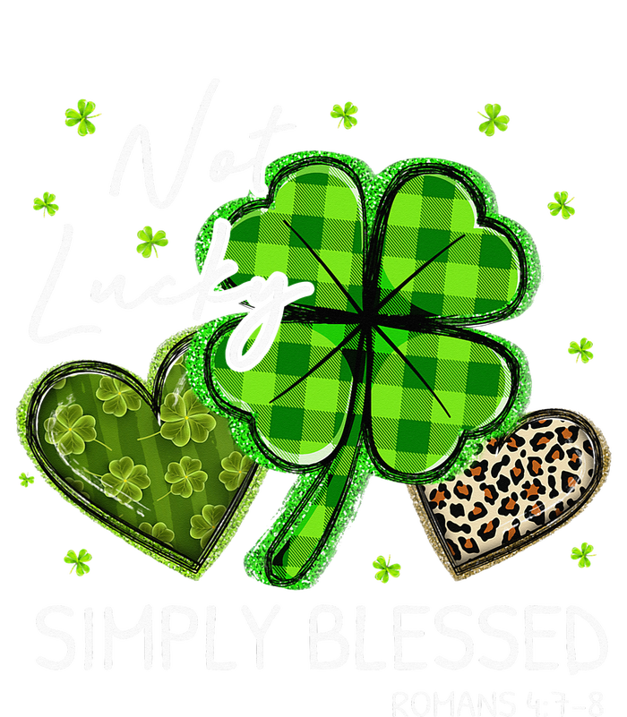 Not Lucky Simply Blessed Christian St Patricks Day Metallic Star Ornament