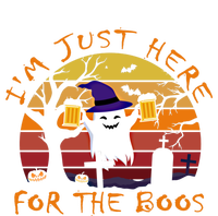 Funny I'm Just Here For The Boos Halloween Ghost Beer Retro Cool Gift Tie Dye Hoodie