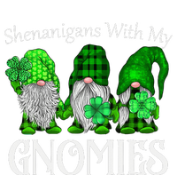 Shenanigans With My Gnomies St Patrick's Day Gnome Shamrock Dry Zone Grid Polo