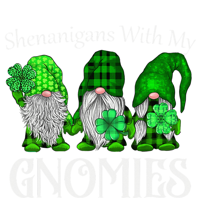 Shenanigans With My Gnomies St Patrick's Day Gnome Shamrock Dry Zone Grid Polo