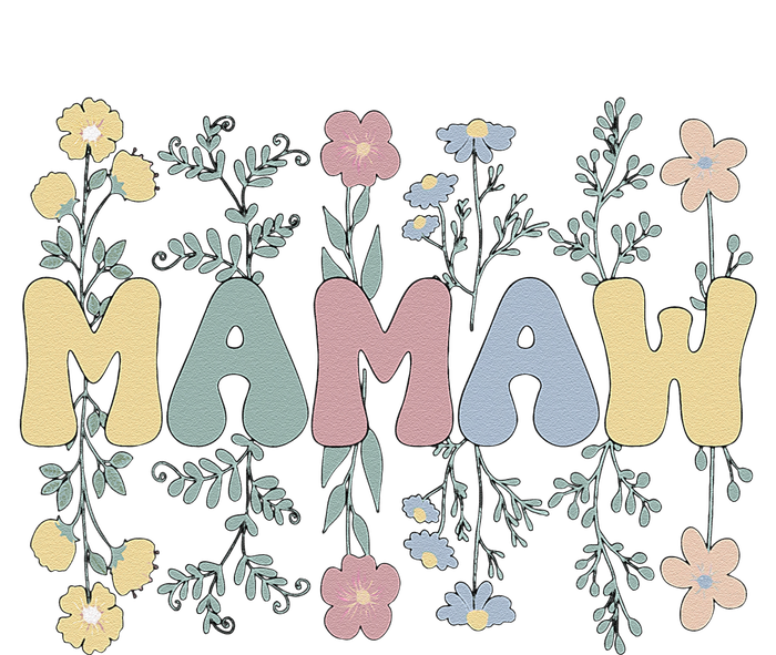 Groovy Mamaw Grandmother Flowers Mamaw Grandma T-Shirt