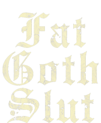 Fat Goth Slut Stylized Big White Font Women's Racerback Tank