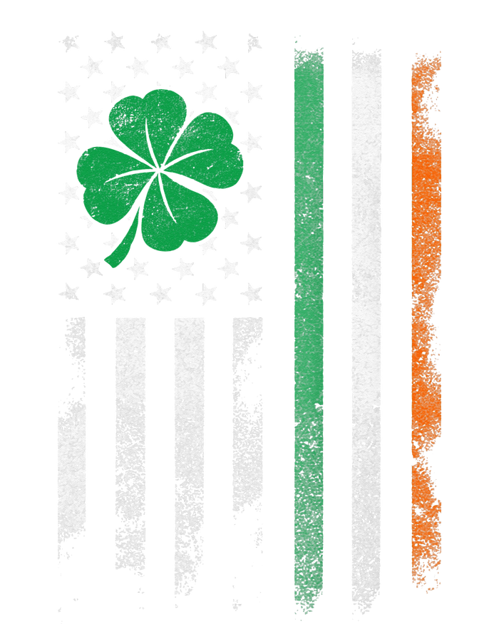 St Patrick's Day Irish American Flag Vintage Shamrock Lucky T-Shirt