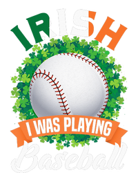 Irish I Was Playing Baseball Shamrock Leaf St. Patrick's Day Softstyle Adult Sport Polo