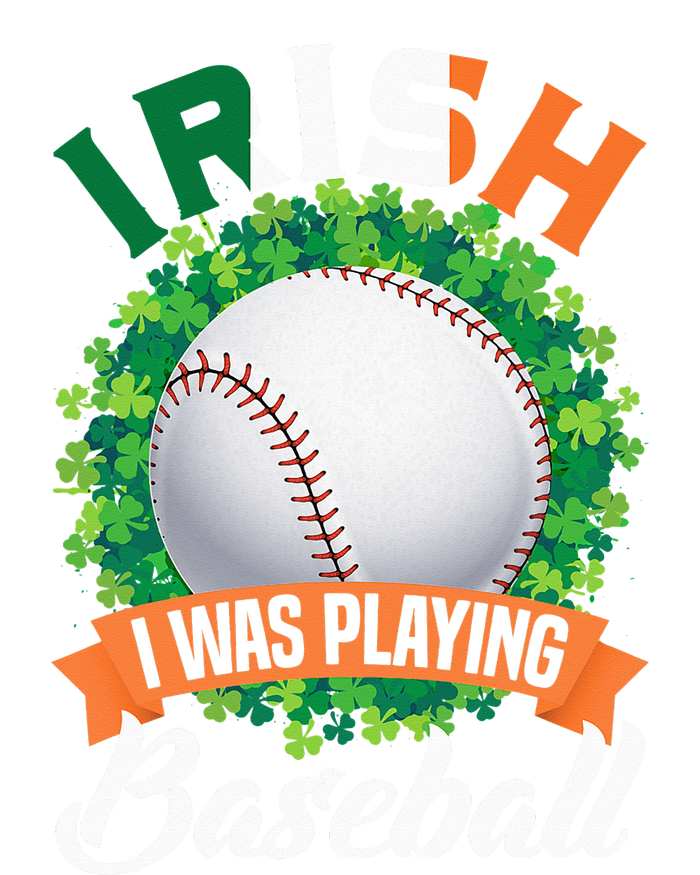 Irish I Was Playing Baseball Shamrock Leaf St. Patrick's Day Softstyle Adult Sport Polo