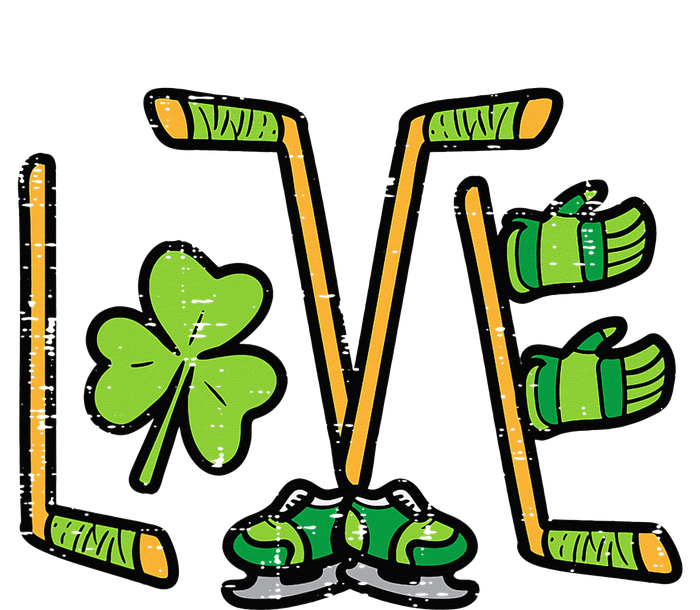 St Patricks Day Love Ice Hockey Saint Paddys Hoodie