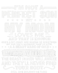 I'm Not A Perfect Son But My Crazy Mom Loves Me Mother's Day Women's Perfect Tri Rocker Tank