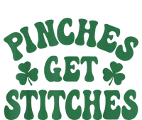 Pinches Get Stitches Shamrock Funny St. Patrick's Day Premium Crewneck Sweatshirt