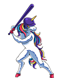 Funny Unicorn Sports Softball Magical Bat And Ball Player Meaningful Gift Insulated Varsity Jacket