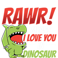 Funny Valentines Day Gift Rawr Means I Love You In Dinosaur Cute Gift T-Shirt