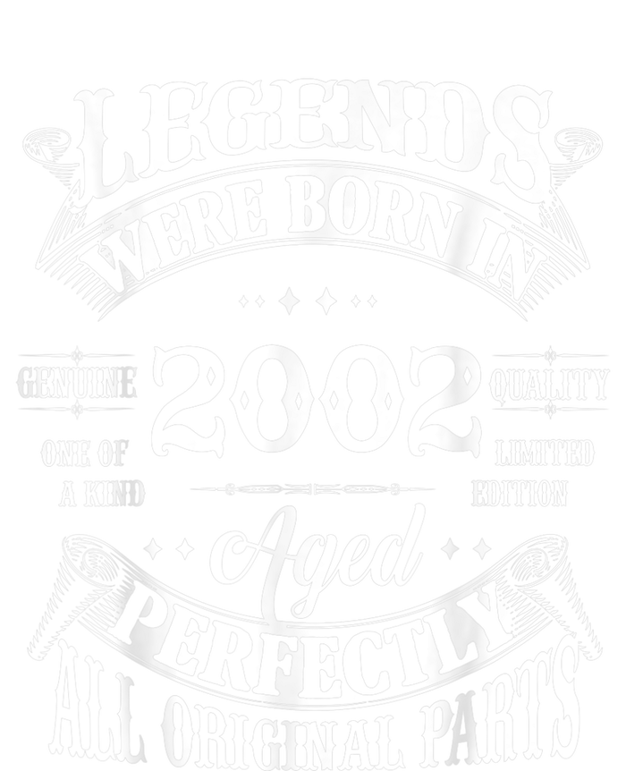 21st Birthday Tee Vintage Legends Born In 2002 21 Years Old Women's Fleece Hoodie