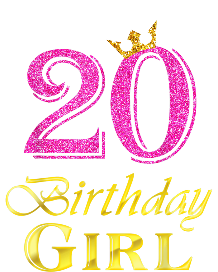 20th Birthday Girl Princess Shirt 20 Years Old 20th Birthday Kids Tie-Dye T-Shirt