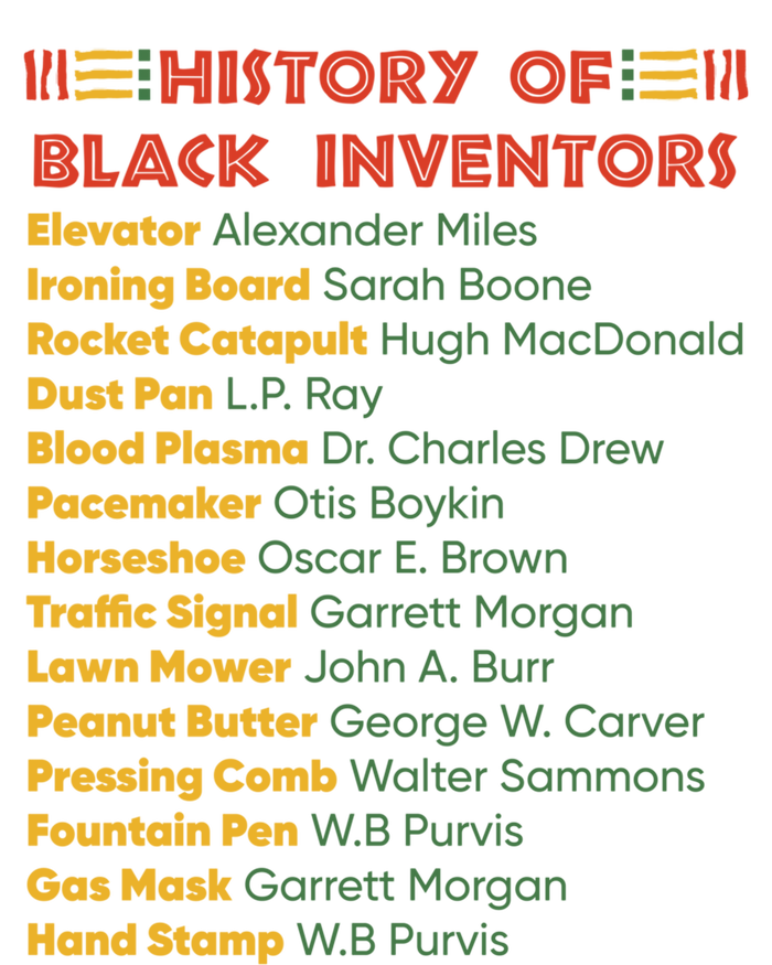 History Of Black Inventors Black History Gift T-Shirt