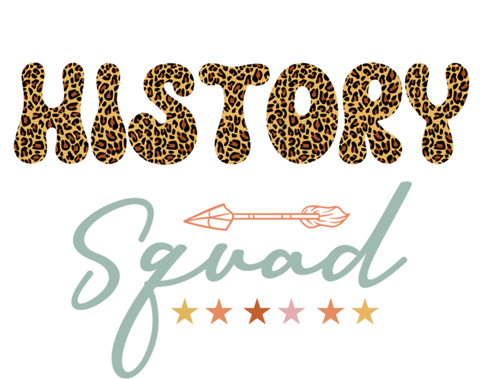 History Squad Leopard Pattern Retro Vintage Team Funny Gift T-Shirt