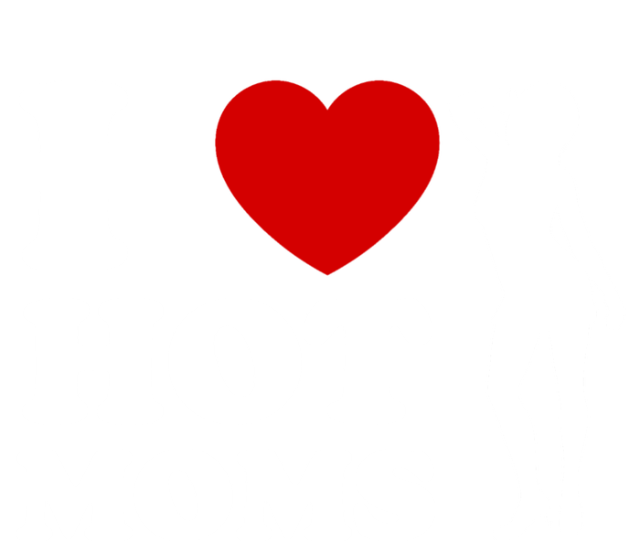 I Love Hot Moms Funny Full-Length Apron With Pockets