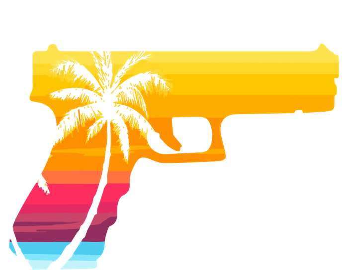 Tropical Gun Lover Firearm Beach Cute Hawaiian Gift Aloha T-Shirt