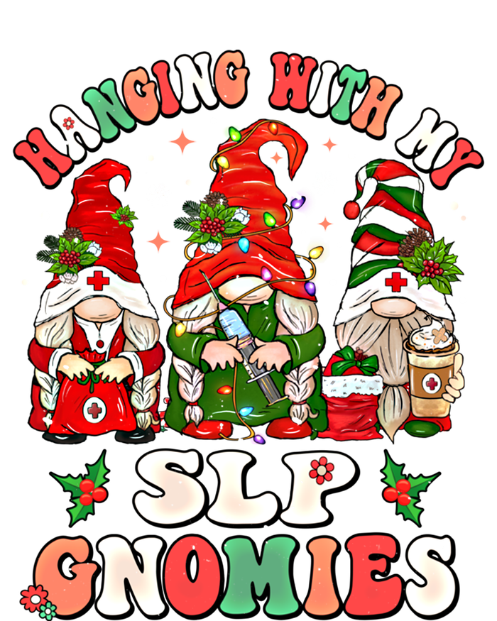 Hanging With My Slp Gnomies Cute Christmas Speech Therapist Gift Hoodie