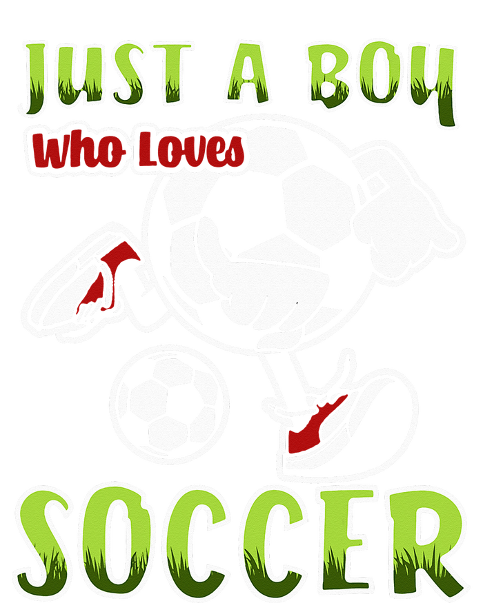 Just A  Who Loves Soccer Short Acrylic Beanie